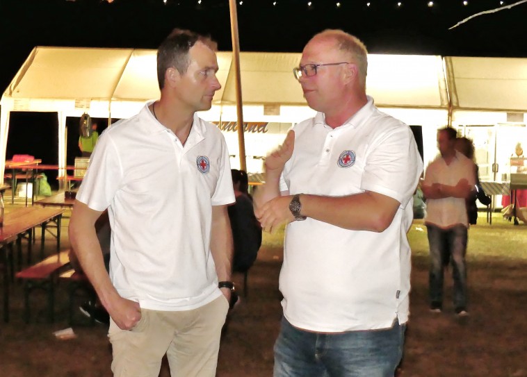 Seefest 2017 Vorstand Martin Kolbeck mit Altvorstand Siegfried Wagner 