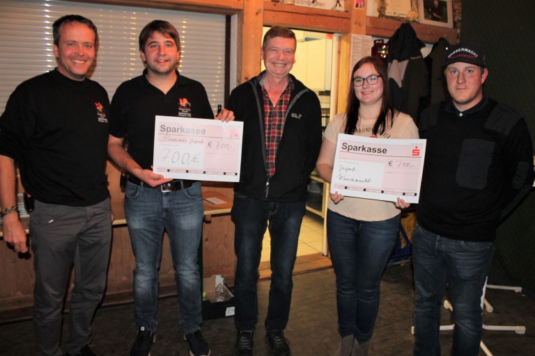 Spendenübergabe Teddy Hiob Jugend WW FFW